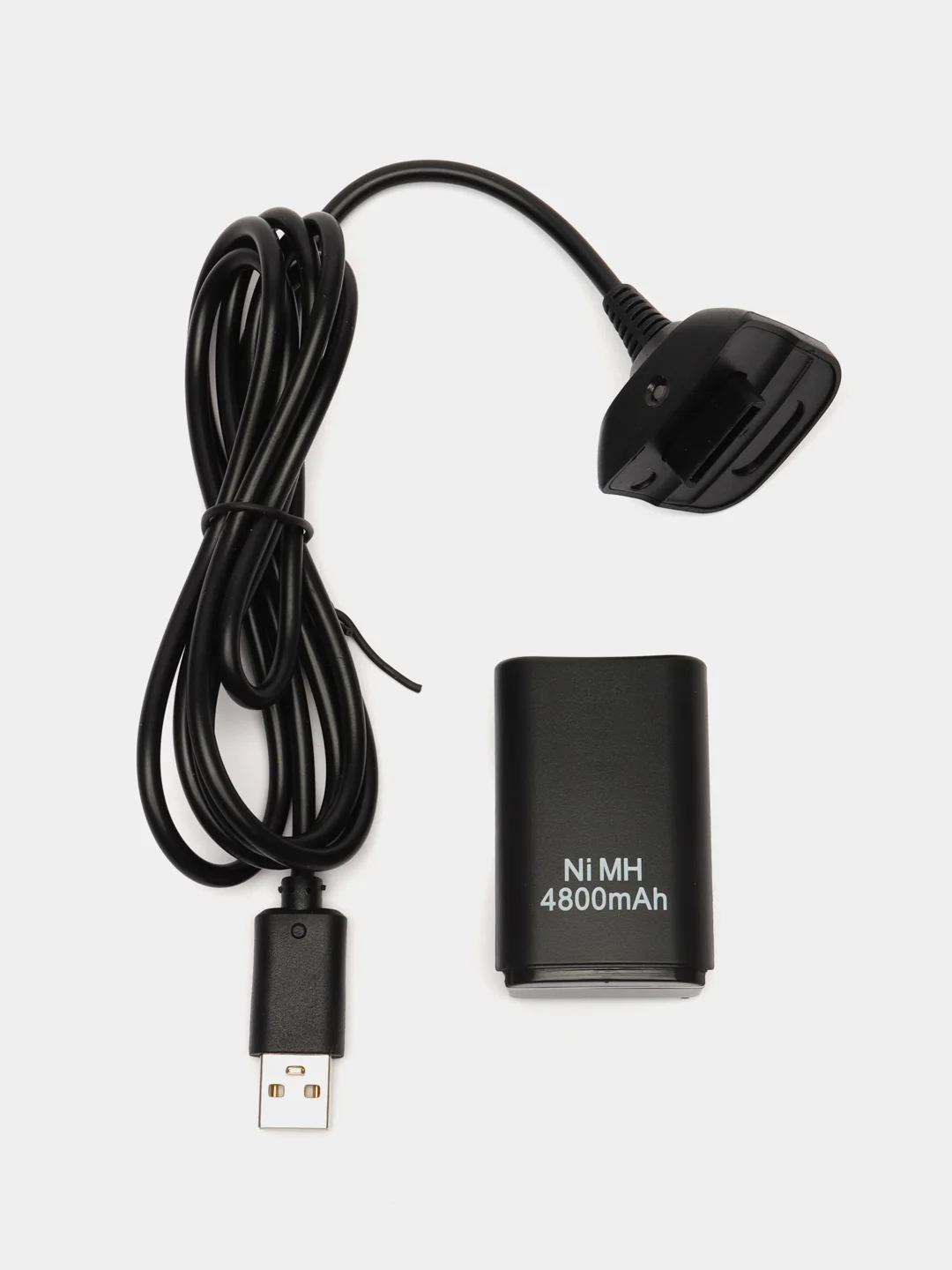 Зарядное устройство Xbox 360: кабель + аккумуляторная батарея Play & Charge Kit, 4800 mAh