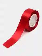 Бордовый лента атласная широкая, 40 мм