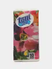 Платочки бумажные, неароматизированные, 2 слоя, 10 листов, 10 пачек