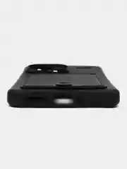 Тёмно-зелёный чехол Xiaomi Redmi Note 13 Pro Plus (Нот 13 Про Плюс), силиконовый, с карманом для карты
