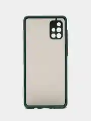 Морской чехол Samsung Galaxy A71 (Самсунг Галакси А71), пластиковый, матовый, с цветными кнопками