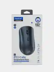 Белый беспроводная компьютерная мышь бесшумная перезаряжаемая Bluetooth 2 вида подключения