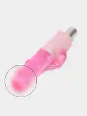 Прозрачный секс-машина с насадкой, фаллоимитатором