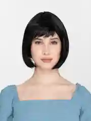 Черный парик Карэ