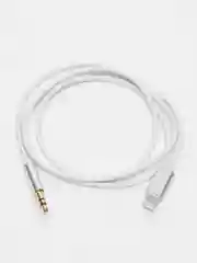 Белый кабель AUX-Lightning, для iPhone, 3,5 jack, 1 м