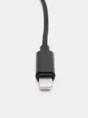 Черный кабель AUX-Lightning, для iPhone, 3,5 jack, 1 м