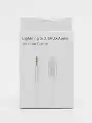 Белый кабель AUX-Lightning, для iPhone, 3,5 jack, 1 м