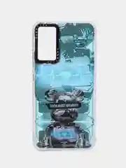 Синий накладка для Samsung A34, рисунок с переливом