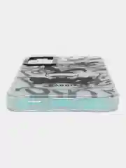 Черный накладка для Samsung A34, рисунок с переливом