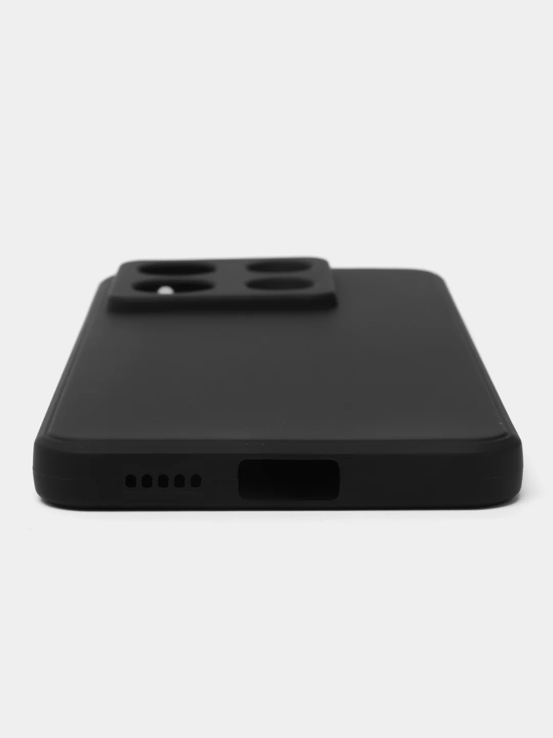 Черный чехол для Xiaomi Poco X6 (Сяоми Поко Икс 6 / Х6), прозрачный