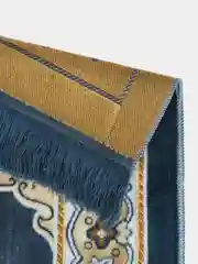Небесно-голубой плотный турецкий коврик, мягкий, для намаза