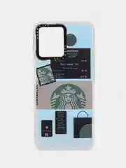 Зеленый накладка для Realme C35 Casetiffy, рисунок с переливом