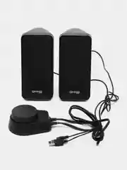 Черный колонки компьютерные блютуз Oklick OK-350 2.0, Bluetooth, 8 Вт