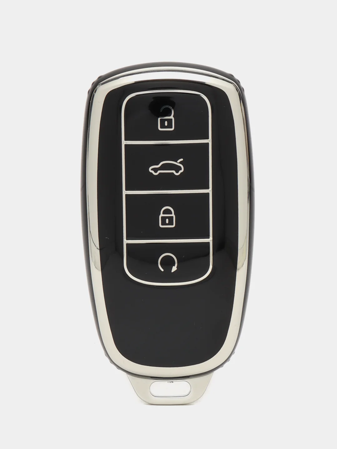 Черный чехол для смарт ключа Chery Tiggo 7 Pro Max, 8 Pro Max, Omoda C5, Arrizo 8, Exeed RX