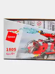 Конструктор Qman 1805 "Пожарная техника", 8 в 1