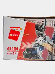 Желтый конструктор Qman 41104, Полицейский Робот Трансформер 6 в 1
