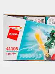 Красный конструктор QMAN 41105 Робот-трансформер, Динозавры, 6 в 1