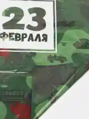 Зеленый пакет полиэтиленовый подарочный "8 марта", 29,5 х 19,5см
