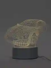 Фуксия светильник 3D, светодиодный ночник, LED