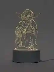 Серебряный светильник 3D, светодиодный ночник, LED
