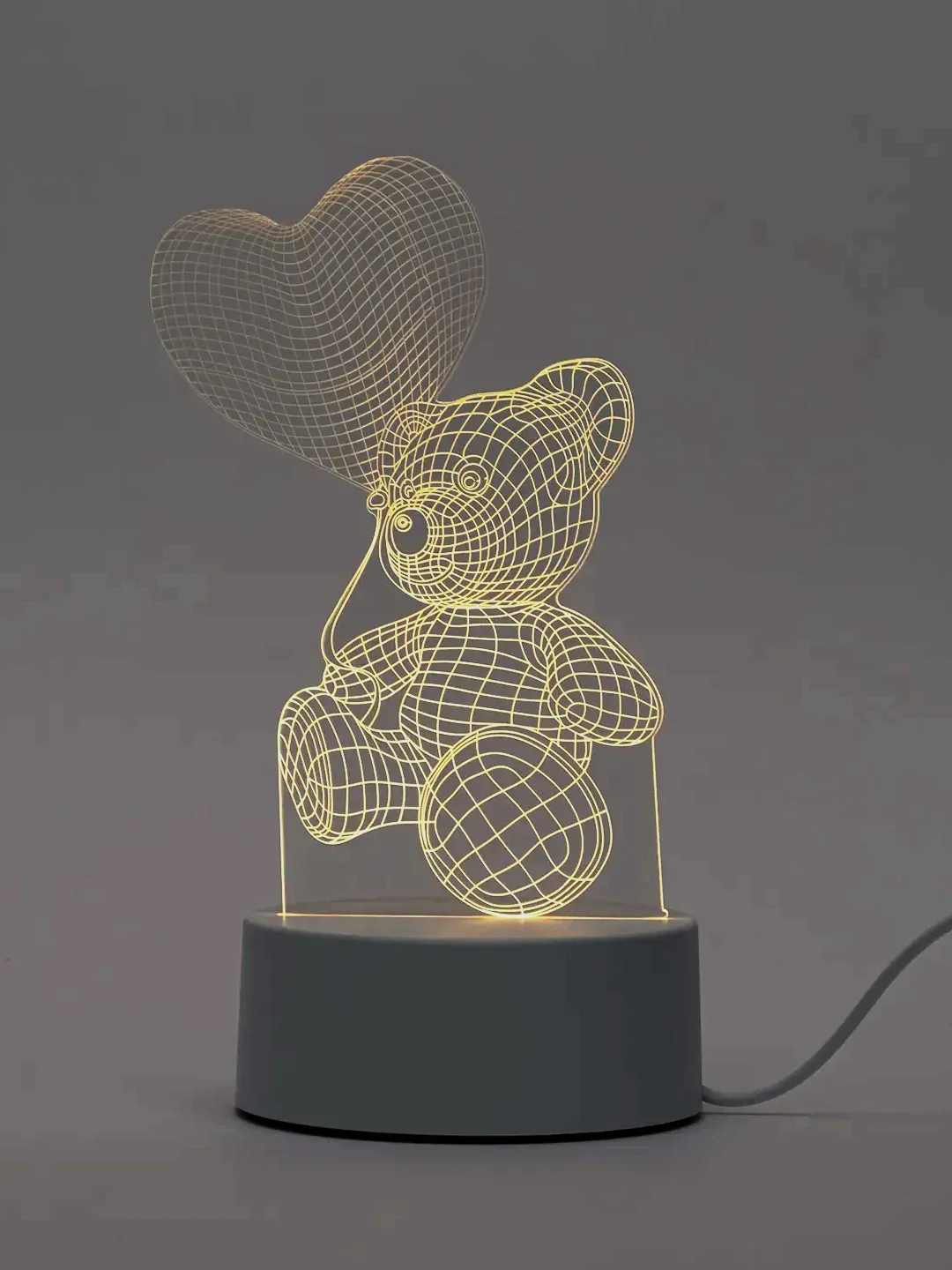 Бирюзовый светильник 3D, светодиодный ночник, LED
