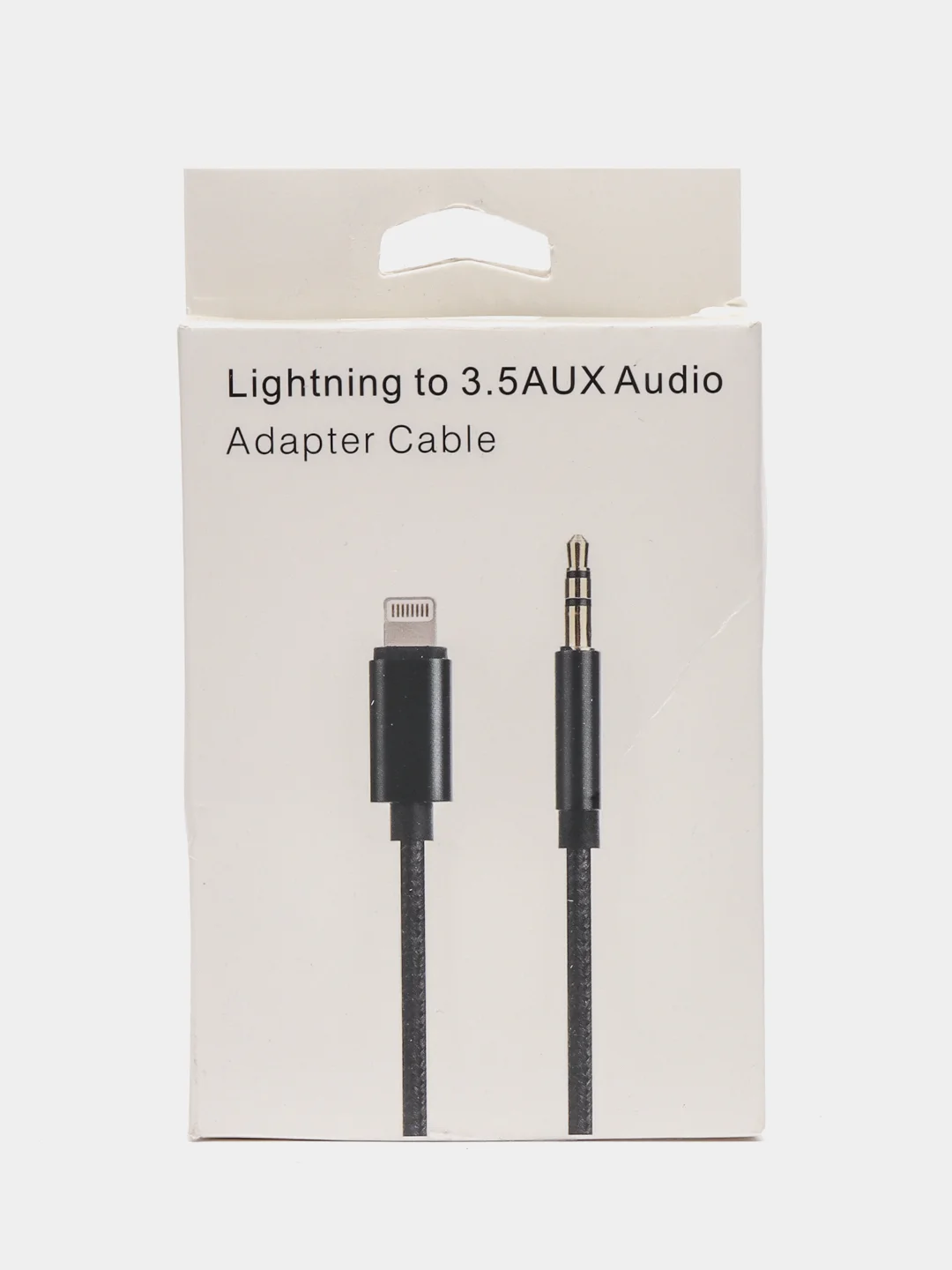 Черный кабель-переходник AUX Lightning, 3,5 мм, Jack, 1 м