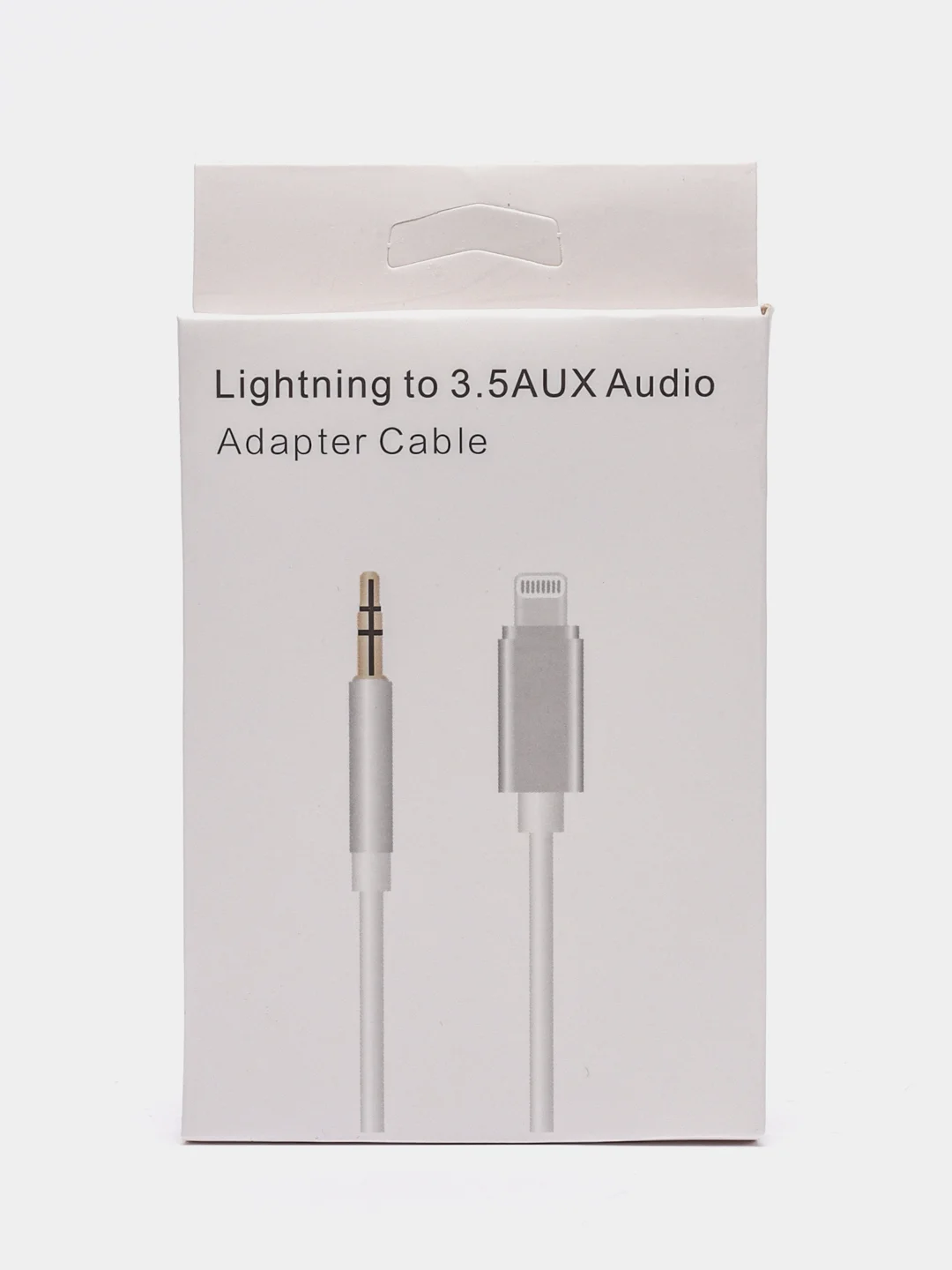 Белый кабель-переходник AUX Lightning, 3,5 мм, Jack, 1 м