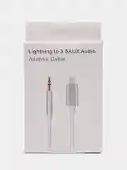 Белый кабель-переходник AUX Lightning, 3,5 мм, Jack, 1 м