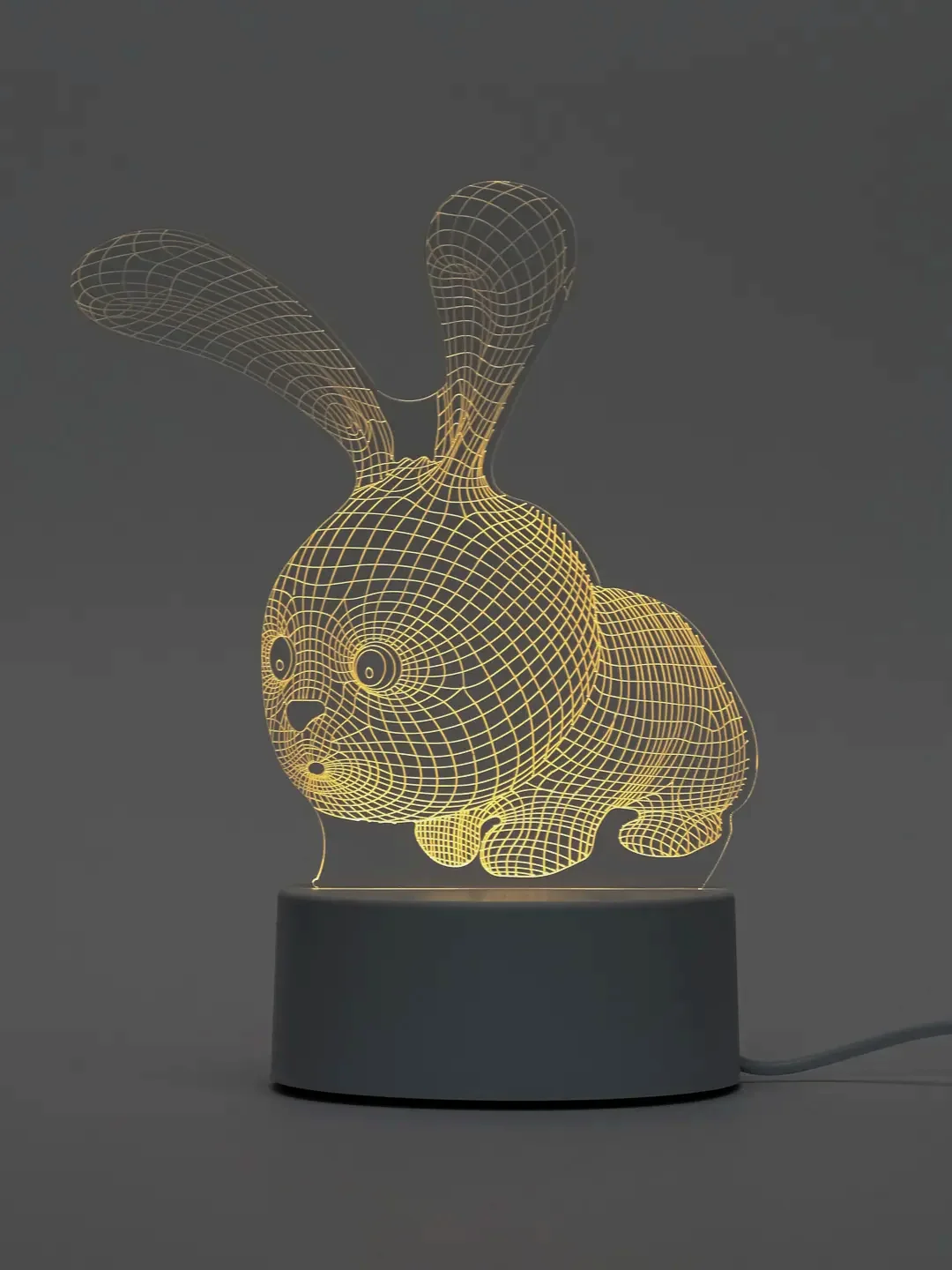 Кремовый светильник 3D, светодиодный ночник, LED