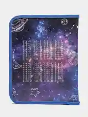 Фиолетовый папка для тетрадей А5, на молнии, пластиковая
