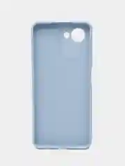Голубой силиконовый чехол Realme C 30/C30S (Реалми C30/C30S), матовый, с защитой камер