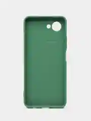 Зеленый силиконовый чехол Realme C 30/C30S (Реалми C30/C30S), матовый, с защитой камер