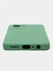Зеленый силиконовый чехол Realme C 30/C30S (Реалми C30/C30S), матовый, с защитой камер