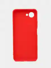 Красный силиконовый чехол Realme C 30/C30S (Реалми C30/C30S), матовый, с защитой камер