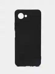 Черный силиконовый чехол Realme C 30/C30S (Реалми C30/C30S), матовый, с защитой камер