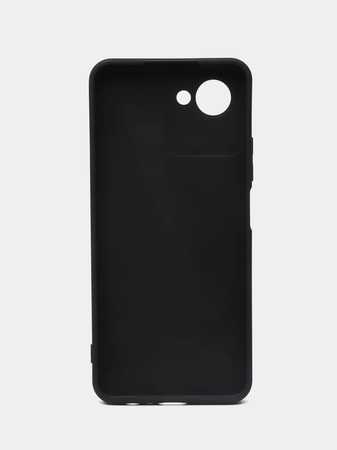 Черный силиконовый чехол Realme C 30/C30S (Реалми C30/C30S), матовый, с защитой камер