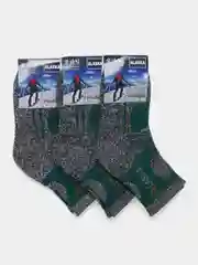 Зеленый горнолыжные термоноски "Аляска", 1-5 пар, теплые, женские
