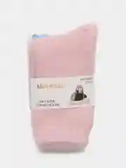 Розовый носки женские зимние, из шерсти норки