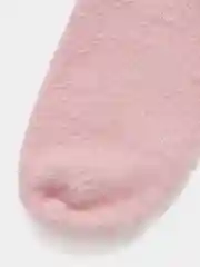 Розовый носки женские зимние, из шерсти норки