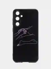 Тёмно-бордовый силиконовый чехол для Samsung Galaxy S23 FE, с принтом, с рисунком, Самсунг Галакси С23 ФЕ