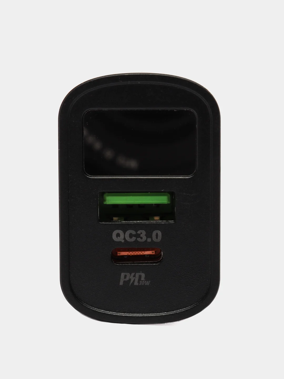 Черный зарядное устройство с быстрой зарядкой для iPhone iOS и Android, 18W и 20W, Type-C