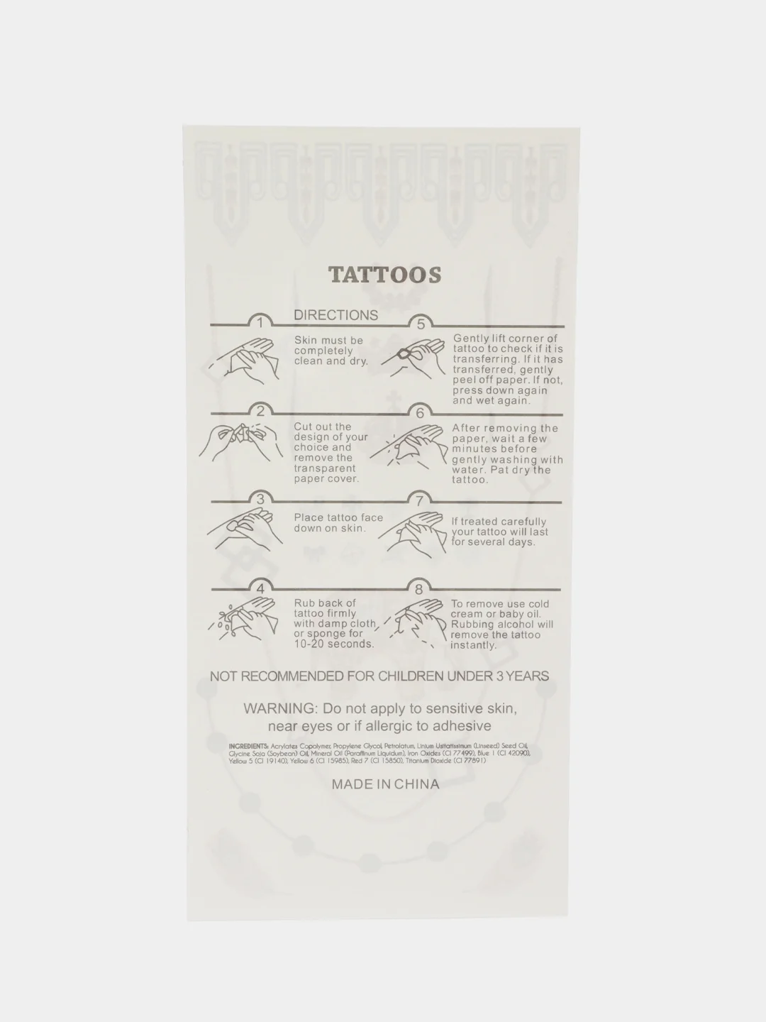 Пастельно-коралловый временные татуировки, тату на тело, FLASH TATTOO