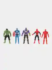 Набор супергероев Marvel "Мстители" Человек паук,Капитан америка,Халк,Танос, Железный