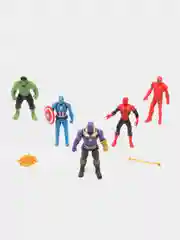 Набор супергероев Marvel "Мстители" Человек паук,Капитан америка,Халк,Танос, Железный