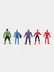 Набор супергероев Marvel "Мстители" Человек паук,Капитан америка,Халк,Танос, Железный