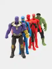 Набор супергероев Marvel "Мстители" Человек паук,Капитан америка,Халк,Танос, Железный