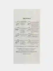 Синий временные татуировки Flash Tattoo