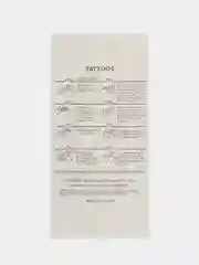 Пастельно-коралловый временные татуировки Flash Tattoo