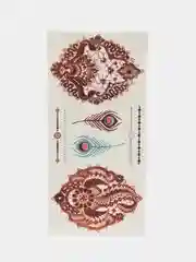 Пастельно-коралловый временные татуировки FLASH TATTOO