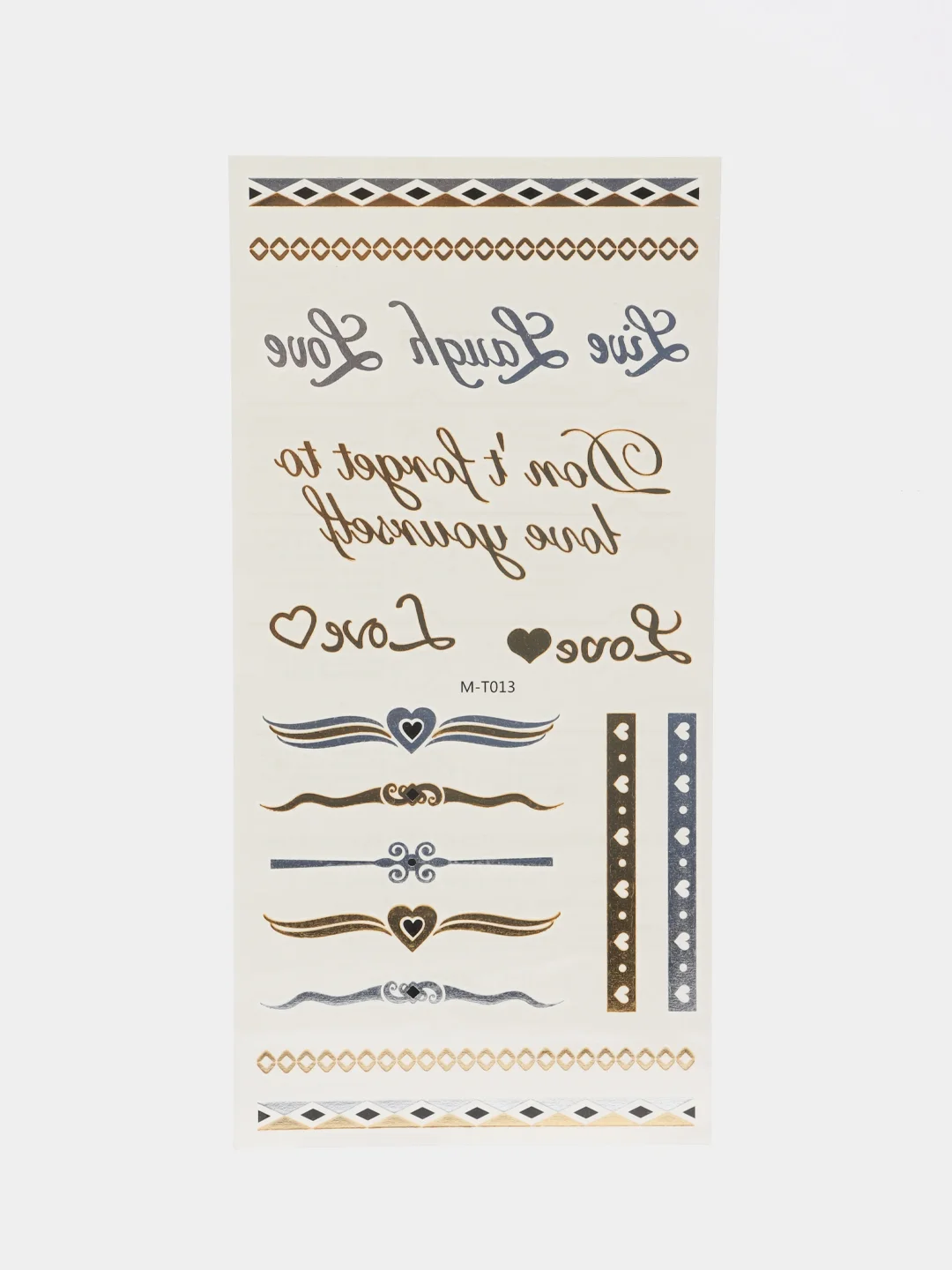 Золотой временные татуировки, FLASH TATTOO